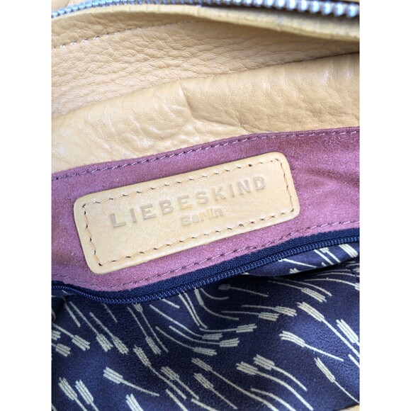 LIEBESKIND Berlin Mustard Leather Shoulder Hobo Bag Large With Shoulder Strap - Picture 9 of 16